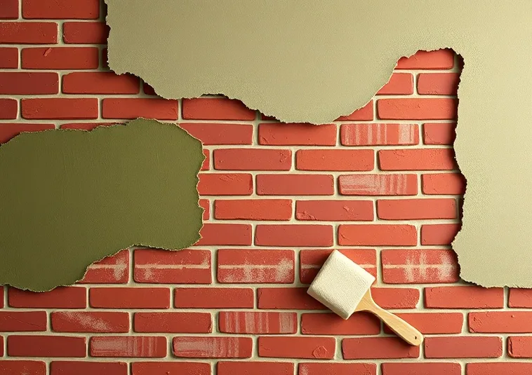 Ponçage et rebouchage des fissures avant mise en peinture